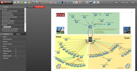 network topology map dcim network documentation osp software