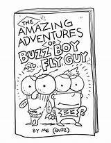 Fly Guy Coloring Pages Book Doodles Wanted Funny sketch template