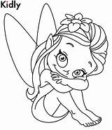 Fairy Coloring Pages Simple Kids Printable Getdrawings sketch template