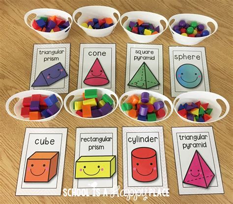 school   happy place   shape  activities     shapes including