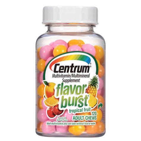 centrum flavor burst multivitamin adult chews  chewables evitaminscom