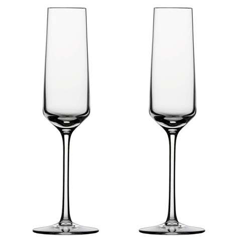 schott zwiesel pure champagne glasses flute set   glassware uk glassware suppliers