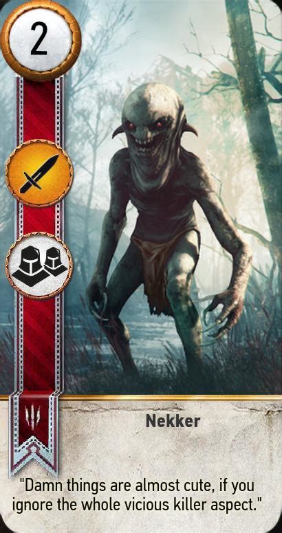 nekker gwent card the witcher 3 wiki
