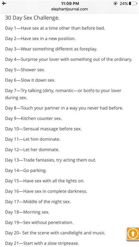 30 Day Sex Challenge – Telegraph