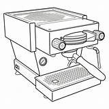 Marzocco Linea La Coffee Mini Machine Drawing Espresso Illustration Maker Machines Getdrawings Look First Save sketch template