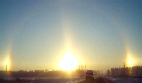 Triple Sunrise Seen In Russia Due To Amazing Optical