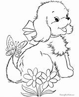 Puppy Pages Coloring Girls Cute Printable Getcolorings sketch template