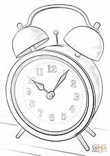 Sveglia Wecker Colorare Ausmalbilder Ausmalbild Alarm Uhren Kostenlos Disegno Ausdrucken sketch template