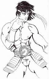 Mortal Kombat Liu Kang Desenho Tudodesenhos sketch template