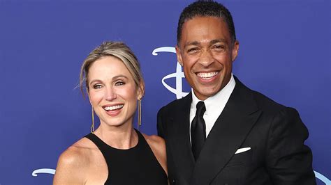 gma hosts amy robach tj holmes caught  pda filled  weekend