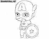 Chibi Captain America Draw Drawing Drawingforall Stepan Ayvazyan Tutorials Posted sketch template
