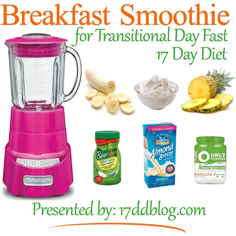 breakfast smoothie recipe    day diet  dd blog