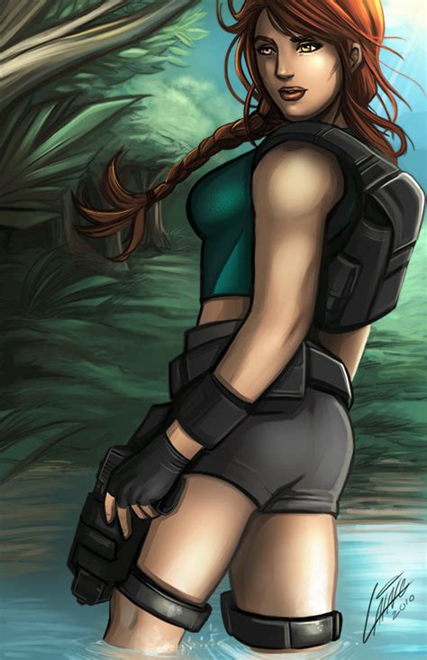 Lara Croft Jungle Scene By Holly The Laing On Deviantart