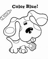 Coloring Clues Pages Blues Blue sketch template
