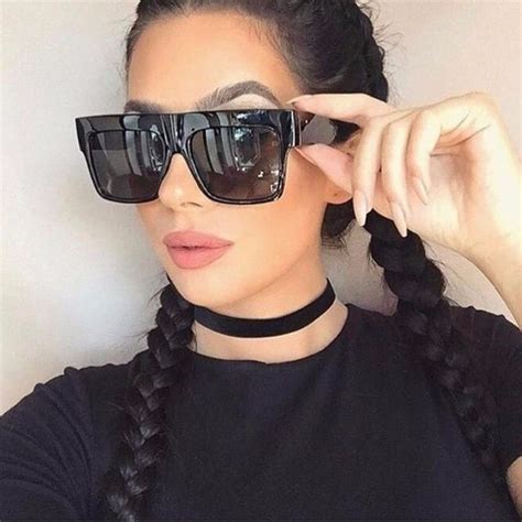 oversized square sunglasses women luxury brand vintage sun glasses