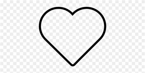 heart shaped clipart hollow heart simple black heart