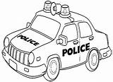 Police Coloring Car Pages Getcolorings sketch template