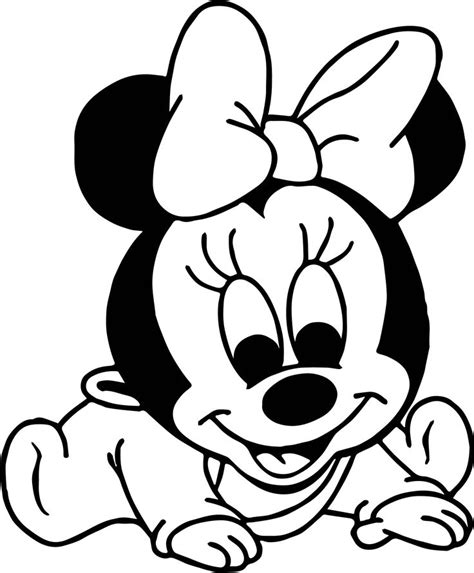 mickey  minnie baby coloring pages minnie mouse coloring pages