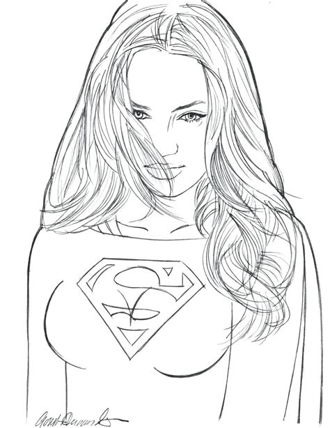 coloring pages  supergirl  getcoloringscom  printable