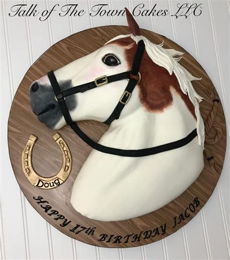 create  horse head cake template    celebration