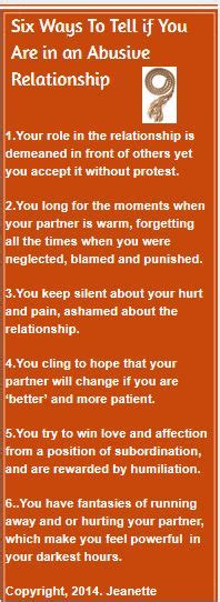 Checklist To Tell If You Are In An Abusive Relationship