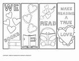 Bookmarks Color Valentine Print Printable Coloring Valentines Kids Pages Thepurposefulmom Bookmark Colouring Blank Fun Mom Craft Handmade Source Sheets sketch template