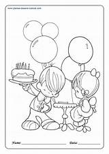 Colorat Desene Ziua Copilului Planse Coloring Pages Birthday Precious Moments sketch template