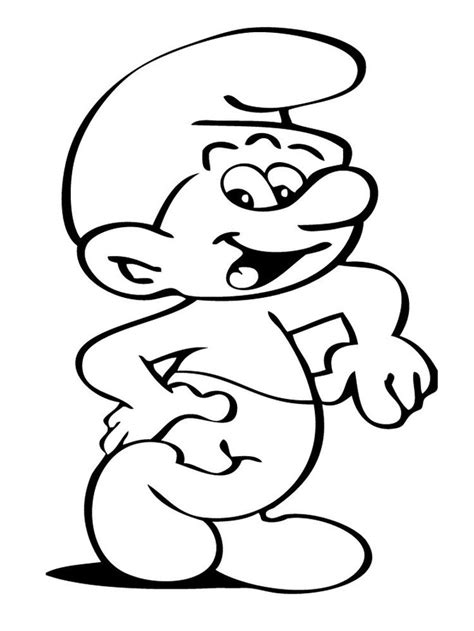 grouchy smurf coloring pages     collection  funny
