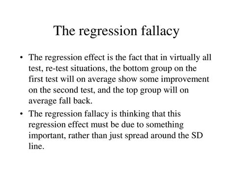 regression fallacy