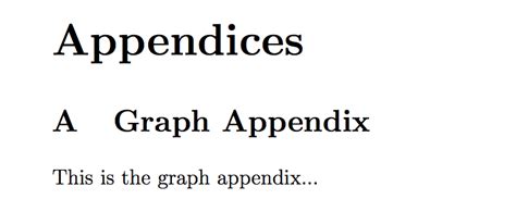 cross referencing    refer appendix  latex    display