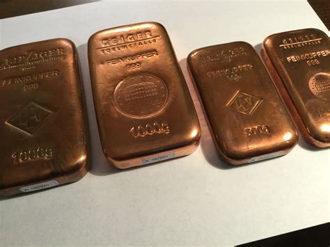 poured copper bars collectors universe
