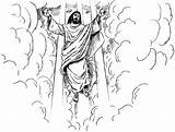 Ascension Revelation Returning Hemelvaart Kleurplaten Aufstieg Religious Omega Animaatjes Malvorlagen1001 Statistieken Wordforlifesays sketch template