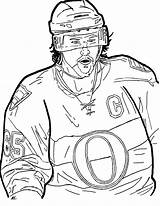 Ottawa Senators Colouring Pages Karlsson Team Hockey Source sketch template