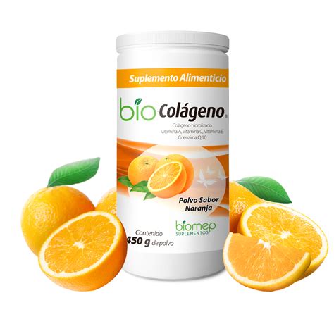 colageno en combinacion bio colageno polvo sabor naranja  rajocyn