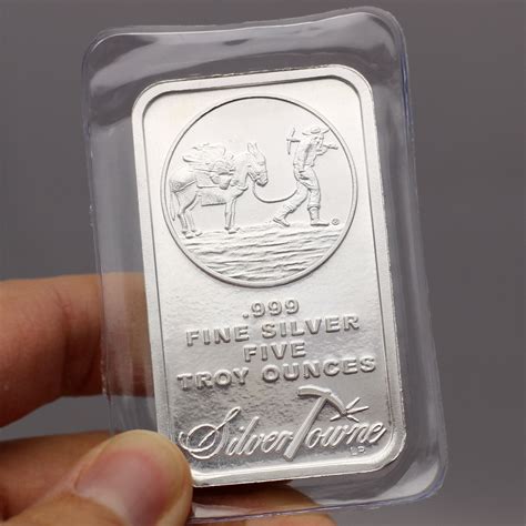 mixed designs oz  fine silver bars  silvertowne  piece lot ebay