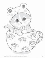 Cats Kleurplaat Teacup Igel Katjes Unicorn Kitty Frisch Adorable Colorear Colouring Katzen Schattig Kayomi Antistress Chrétien Harai Zeichnen Ausmalen Downloaden sketch template