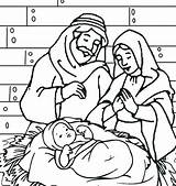 Jesus Coloring Baby Pages Manger Printable Mary Christmas Joseph Color Getcolorings Print Getdrawings Colorings sketch template
