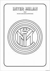 Inter Coloring Milan Logo Pages Soccer Logos Cool Clubs Team Italian Football Club Badge Disegni Ausmalbilder Fc Color Badges Serie sketch template