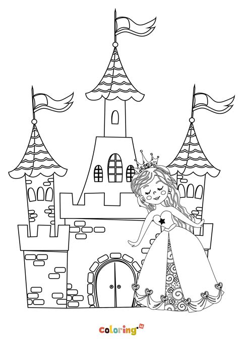 printable coloring pages castles