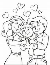 Parents Coloring Pages Obeying Colouring sketch template