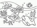 Coloring Underwater Pages Printable Ocean Floor Drawing Print Under Cartoon Plants Life Sea Kids Color Getcolorings Sheet Getdrawings Ideal Summer sketch template