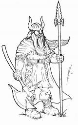 Viking Personnages Coloriages sketch template