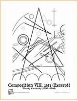 Kandinsky Composition Viii sketch template
