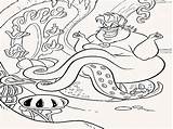 Coloring Pages Mermaid Little Ursula Comments Library Clipart sketch template