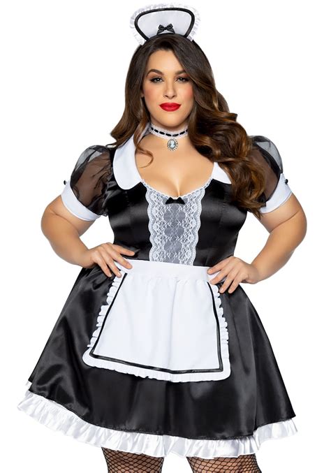 adults  size classic french maid costume