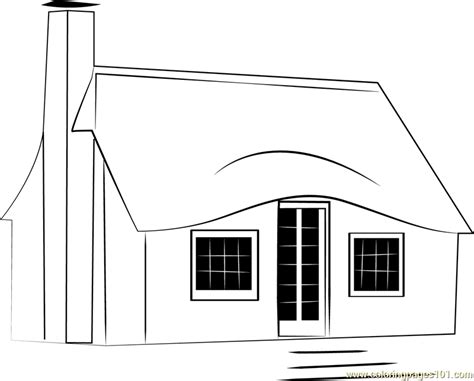 storybook cottages coloring page  cottage coloring pages