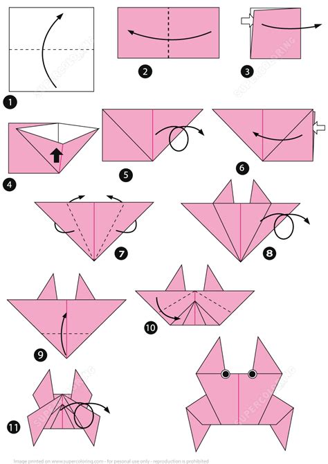 origami crab  printable papercraft templates