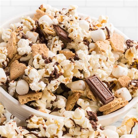 smores popcorn easy smores popcorn recipe