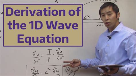 derivation    wave equation youtube
