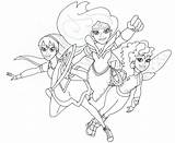 Super Hero Coloring Girls Printable Pages Dc High Woman sketch template